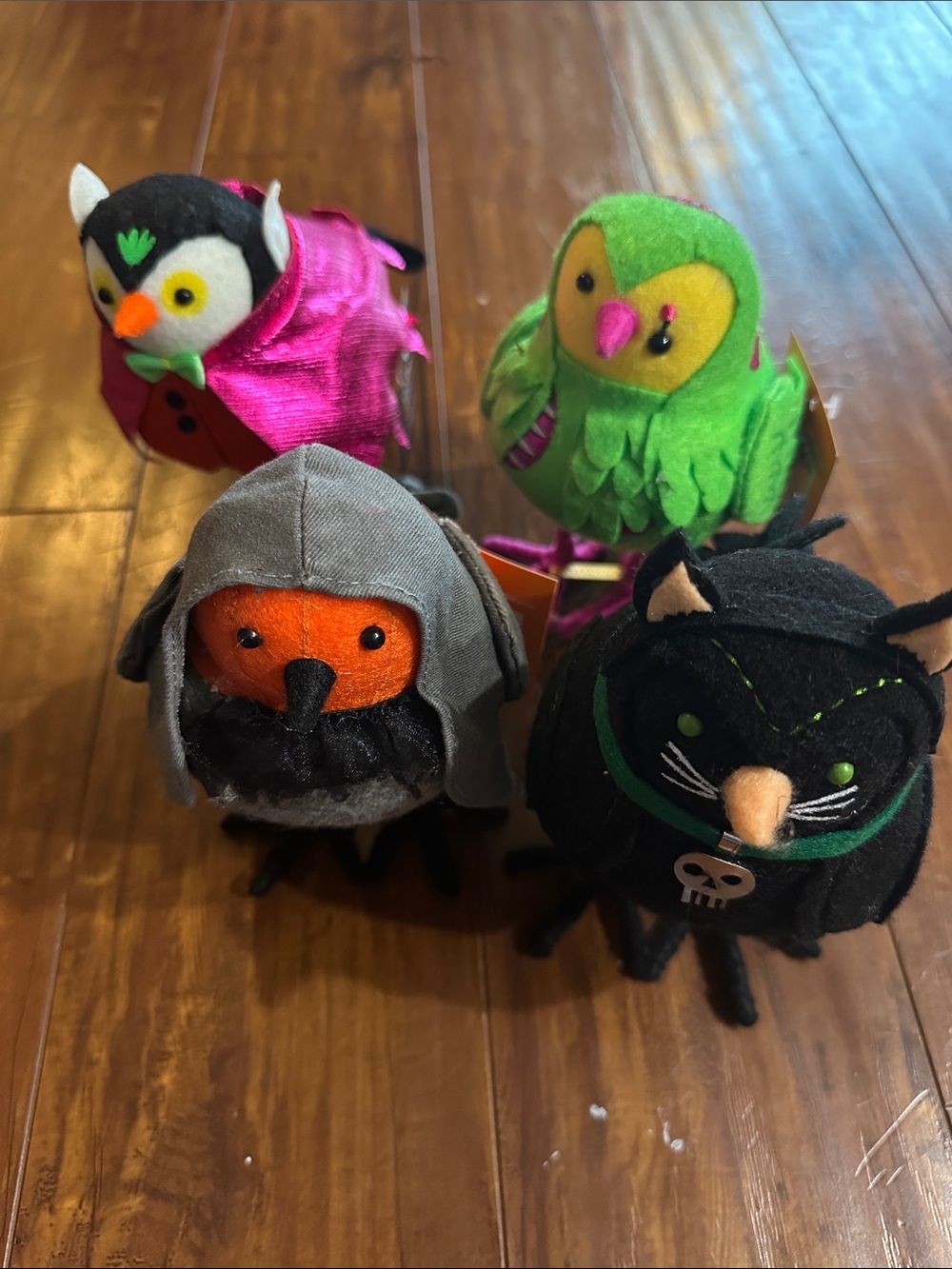 Target Hyde & EEK Featherly Friends Halloween Bird Set 2025 NWT lot of 4